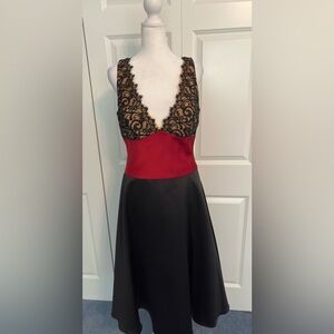 Vintage Laundry Lace Block cocktail dress